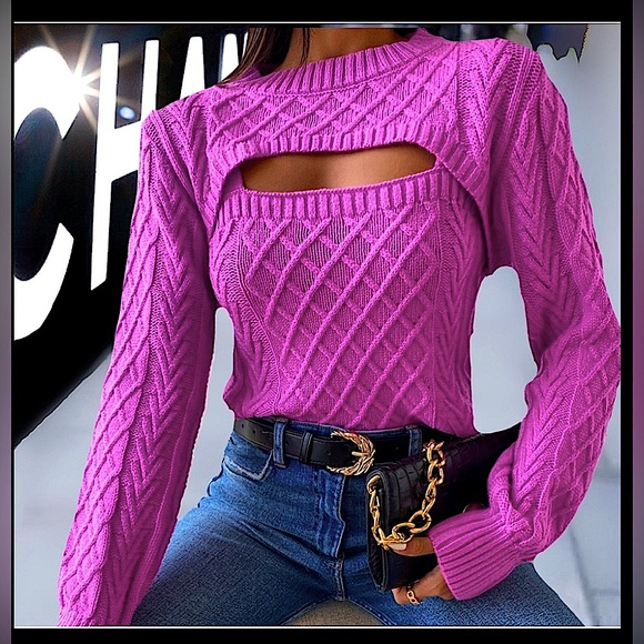 🔥 Argyle Knit Sweater & Cami Knit Top - Picture 15 of 16